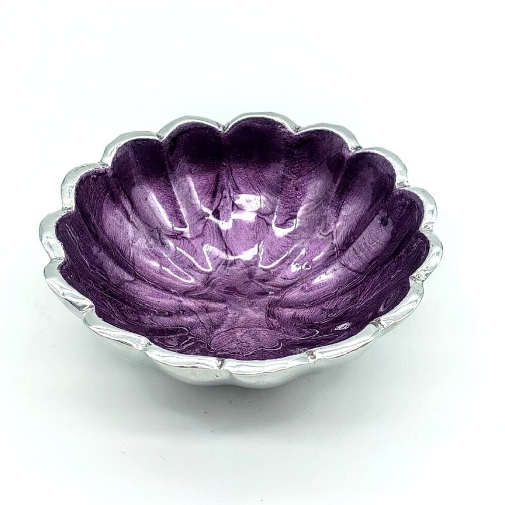 Julia Knight Amethyst Peony 4" Petite Bowl NWT